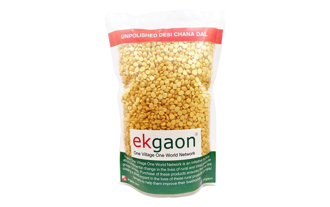 Ekgaon Unpolished Desi Chana Dal    Pack  1 kilogram